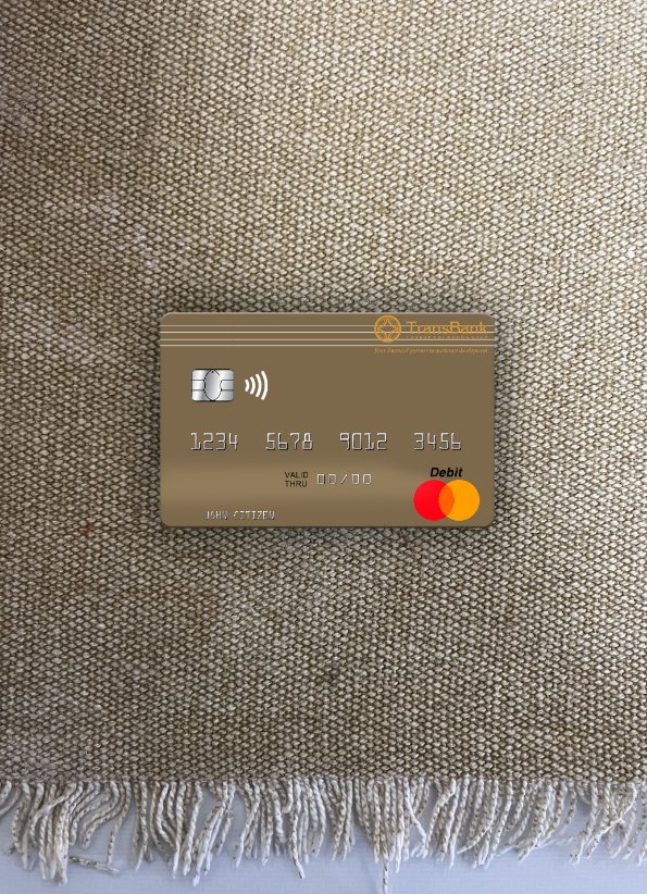 Download Mongolia TransBank of Mongolia mastercard photolook front Photoshop template